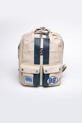Carroll Shelby GT40 Backpack ecru leather backpack